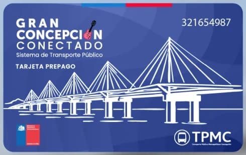 Tarjeta prepago Gran Concepción Conectado, del sistema de transporte público metropolitano